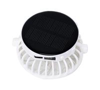 Gramigg Ventilador pequeño recargable de 1000 mAh, batería de refrigeración, dispositivo solar portátil, textura para actividades al aire libre, interior, camping, USB