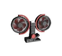 Gramigg Ventilador portátil de escritorio recargable por USB, portátil, doble cabeza, refrigeración para el hogar, viajes, escuela, dormitorio, sala de estar, silencioso, sin escobillas