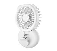 Gramigg Ventilador portátil de mano con clip de luz de llenado simple, ventilador multifunción de carga USB, lámpara de llenado para selfie, ajustable, silencioso