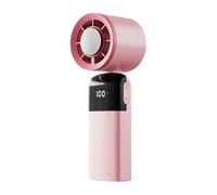 Gramigg Ventilador portátil de mano para exteriores de 0 a 100 velocidades, pequeño enfriamiento, USB, recargable, ventilador de refrigeración con compresa fría