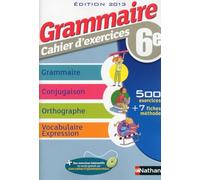 Grammaire, cahier d'exercices 6e