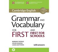 Grammar and Vocabulary for First and First for Schools Book with Answers and Audio