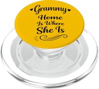 Grammy Home Is Where She Is Where She Is - Orgullosa Familia Abuela PopSockets PopGrip para MagSafe