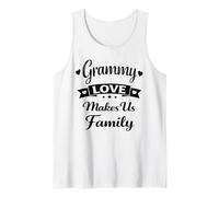 Grammy Love Makes Us Family - Orgullosa Familia Nietos Abuela Camiseta sin Mangas