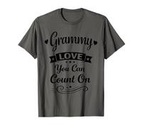 Grammy Love You Can Count On - Orgullosa Familia Amorosa Abuela Camiseta