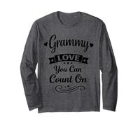 Grammy Love You Can Count On - Orgullosa Familia Amorosa Abuela Manga Larga