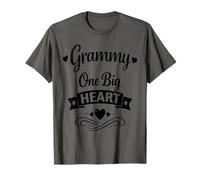 Grammy One Big Heart - Familia Orgullosa Nietos Abuela Camiseta