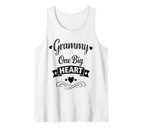Grammy One Big Heart - Familia Orgullosa Nietos Abuela Camiseta sin Mangas