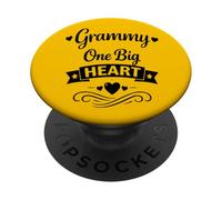 Grammy One Big Heart - Familia Orgullosa Nietos Abuela PopSockets PopGrip Adhesivo