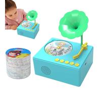 Gramófono Para Niños Juguete Para Niños Disco Fonográfico Juguete Musical Historia Y Reproductor De Música Para Niños Juguete Educativo Interactivo | Tocadiscos Fonográfico Juguete Musical