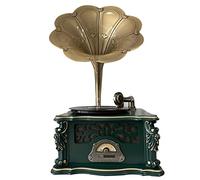 Gramófonos De Vinilo Jukeboxes Clásicos Retro para El Hogar Jukeboxes Bluetooth Vintage Reproductores De Música USB Decoraciones para El Hogar Y El Entretenimiento,Negro