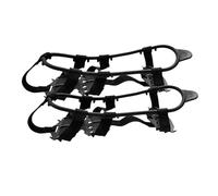 grampones 24 Teeth Ice Grips Anti-Slip Claws Unisex Snow Claw Shoe Covers Climbing Chain Crampons Winter Outdoor Gripper Spike para Senderismo Invernal(M)