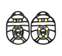 grampones 6 Nails Ice Cleats Snow Traction Anti-Skid Spikes Crampons Grips For Mountaineering Climbing para Senderismo Invernal