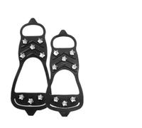 grampones 8 Teeth Crampons For Snow and Ice Spikes For Shoes Non-Slip Winter Outdoor Hiking Climbing Anti-Slip Covers For Gripper para Senderismo Invernal(L (EU41-46))