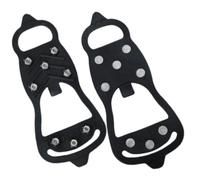 Grampones para Zapatos,Talones de Bota con 8 Púas Resistentes al Desgaste | De Agarre Antideslizante - para Hombre Invierno Senderismo Escalada Caminar Trotar Aire