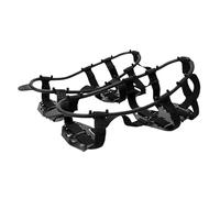 grampones Snow Ice Claw Anti-Skid Thermo Plastic Elastomer Climbing Shoes Spikes Grips Cleats Over Covers Crampons para Senderismo Invernal(L 41 to 46)