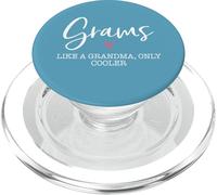 Grams Like A Grandma Only Cooler Heart Mother's Day Grams PopSockets PopGrip para MagSafe