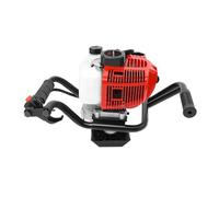 GramStudio Broca de tierra de gasolina, motor de 2 tiempos, 52 cc, funciona con gasolina, taladro de tierra ERD, broca de jardín, 1,8 kW para loess