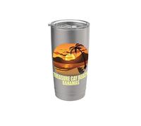 Gran Abaco Isle Souvenir Treasure Cay Beach Bahamas Island Vaso térmico de acero inoxidable de doble pared