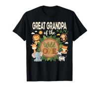 Gran Abuelo del Salvaje Safari Primer cumpleaños Camiseta