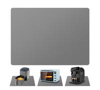 Gran alfombrilla de silicona de 60 x 40 cm, mantel antideslizante resistente al calor, antiadherente, reutilizable, apto para alimentos, apto para lavavajillas (gris oscuro, 60 x 40 cm)