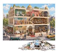 Gran almacén Vintage Puzzle De Madera 500 Piezas Adultos Y Niños,Madera,14 Años+,Rompecabezas,Anti-estrés,Regalo Ideal,Desafío,Reto,Relax,Educativo,Deco Pared (52x38cm)