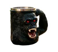 Gran Ape - Taza de café de resina Stainless Steel 500 ml | Red Eyed Monkey Mug With Handle Novelty Coffee Cup | For Picnic Outdoor Water Campfire Tea Hiking Game Home Camping Party Whiskey Use