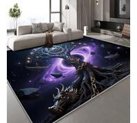 Gran árbol Universo Alfombra Runas Retro 140x200 cm salón Comedor Dormitorio Pasillo Suelo Grande Suave Antideslizante fácil Cuidado Cocina Alfombra de área de Pelo Grueso