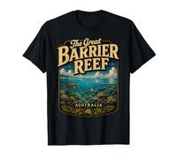 Gran Barrera de Coral Australia Vintage Coral Reef Travel Camiseta