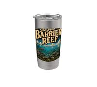 Gran Barrera de Coral Australia Vintage Coral Reef Travel Vaso térmico de acero inoxidable de doble pared
