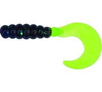 Gran bocado cebos fg245 - 100 Grasa Grub Tennessee Shad/Chartreuse Glitter, 2 "