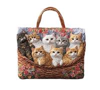 Gran Bolso Tote Acolchado | Pack Reutilizable Transporte,Bolso Hombro Acolchado | para Mujer Mascotas Gatos Perros Madre Profesor Trabajo Playa Escuela Universidad Gimnasio Pañal Biblia Maquillaje Por