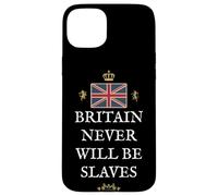 Gran BRETAÑA GB Patriots Reino Unido Orgullo BRITÁNICO NO ESCLAVOS Carcasa para iPhone 15 Plus