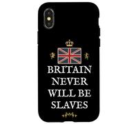 Gran BRETAÑA GB Patriots Reino Unido Orgullo BRITÁNICO NO ESCLAVOS Carcasa para iPhone X/XS