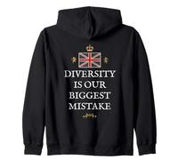 Gran BRETAÑA PATRIOTAS Orgullosos BRITÁNICO Orgullo BRITÁNICO Diversidad Error Sudadera con Capucha