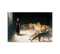 Gran Bretaña Rivière Dâniel's Answer to The King - Pinturas excepcionales - Póster exquisito sobre lienzo impreso adecuado para salas de estar, dormitorios, oficinas, hogares y aulas, 30 x 45 cm