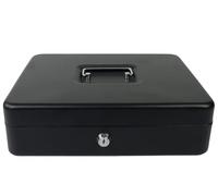 Gran caja de monedas, 2 compartimentos para billetes y 3 para monedas, de metal, organizador extraíble HD-CB30-5