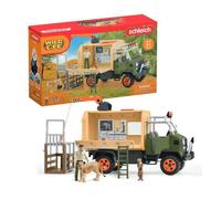 Gran camión de rescate de animales caja de juego con 2 figuras de animales