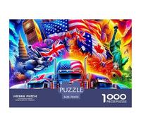 Gran camión Puzle De 1000 Piezas para Adultos Y Niños Mayores De 12 Años Rompecabeza Clásicos Diversión Obra De Arte De Juego 70x50cm/1000pcs