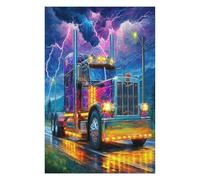 Gran camión Puzzle 1000 Piezas 3D Creativo Coche Transporte Vehículo Rompecabezas para Hombres Y Mujeres Decoración Hogar Moderno Construir Maquetas 1000 PCS