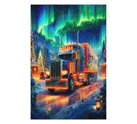 Gran camión Puzzle 1000 Piezas Obra De Arte Familiar Coleccionable Coche Transporte Vehículo Rompecabezas 3D para Hombres Y Mujeres Juguete Educativo Desafío Intelectual 1000 PCS