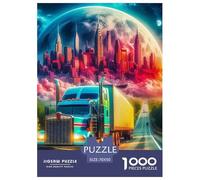 Gran camión Puzzle 1000 Piezas para Adultos, Reto Familiar, Antiestrés, Ejercita Memoria para Familia, Regalos 70x50cm/1000pcs