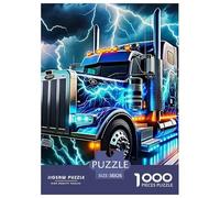 Gran camión Puzzle 1000 Piezas para Adultos, Reto Familiar, Antiestrés, Ejercita Memoria para Familia, Regalos 38x26cm/1000pcs