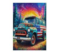 Gran camión Puzzle 300 Piezas Aliviar Estrés 3D Coche Transporte Vehículo Rompecabezas Familiar para Hombres Y Mujeres Obra De Arte Decorativo Hogar 300 PCS