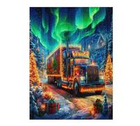 Gran camión Puzzle 500 Piezas Aliviar Estrés Profundo Coche Transporte Vehículo Rompecabezas Familiar para Hombres Y Mujeres Obra De Arte Decorativo Hogar 500 PCS