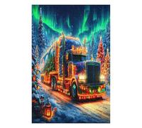 Gran camión Puzzles 1000 Piezas Juguete Educativo 3D Interactivo Coche Transporte Vehículo Rompecabezas Familiar para Toda La Familia Entretenimiento Creativo Decorativo 1000 PCS