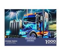 Gran camión Puzzles 1000 Piezas para Adultos, Reto Familiar, Antiestrés, Fomenta Colaboración para Hombres, Mujeres, Mayores 38x26cm/1000pcs