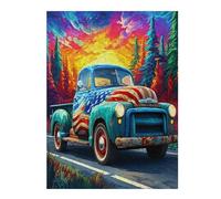 Gran camión Puzzles 500 Piezas Impossible 3D Ultra Difícil Coche Transporte Vehículo Rompecabezas para Adultos Desafío Intelectual Estera Portátil DIY Moderno Creativo 500 PCS