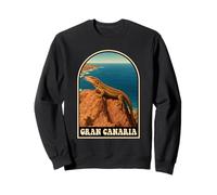 Gran Canaria Canarias Diseño Vintage Lagarto Sudadera