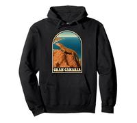 Gran Canaria Canarias Diseño Vintage Lagarto Sudadera con Capucha
